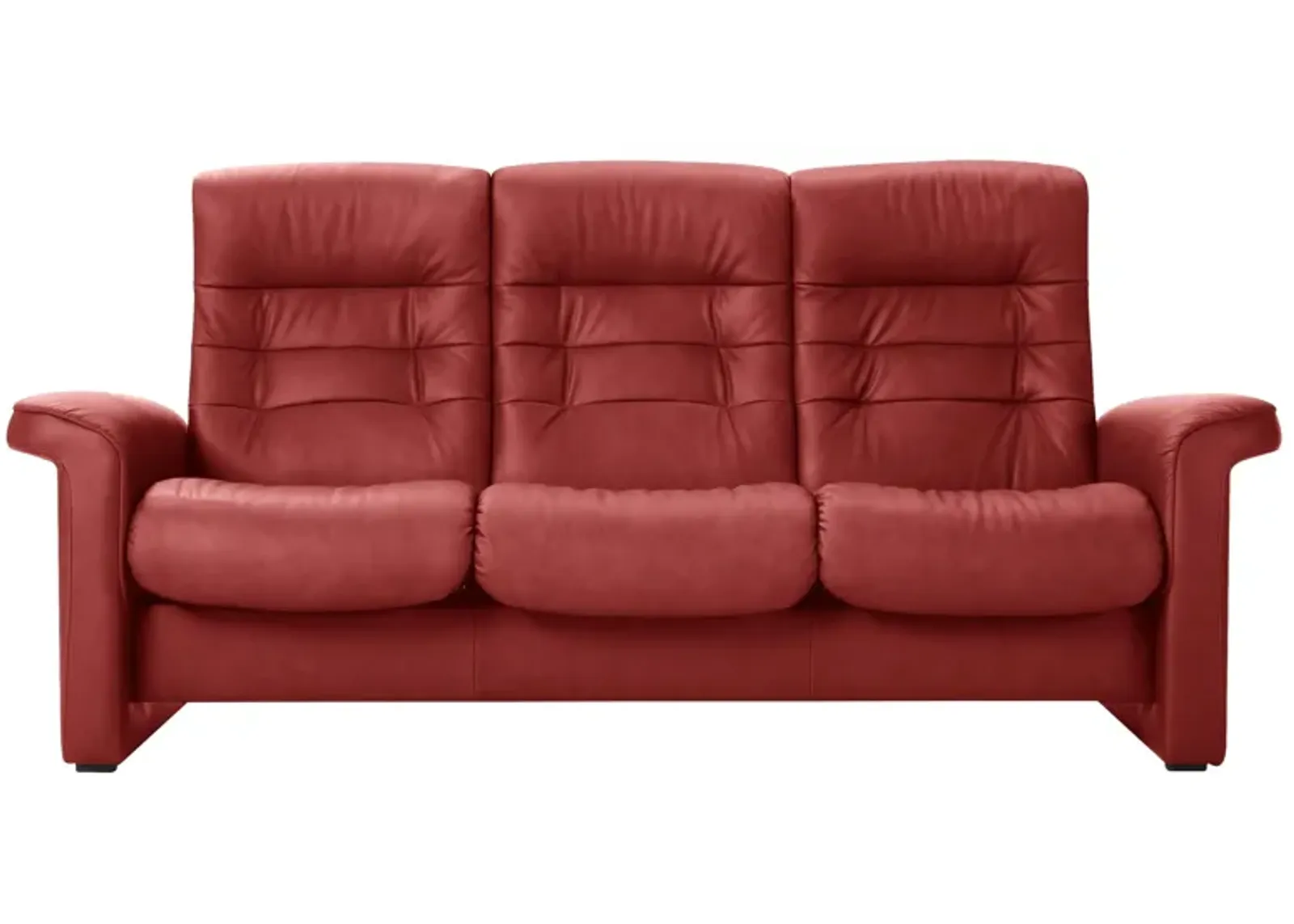 Stressless Sapphire Leather Reclining Sofa in Paloma Henna by Stressless