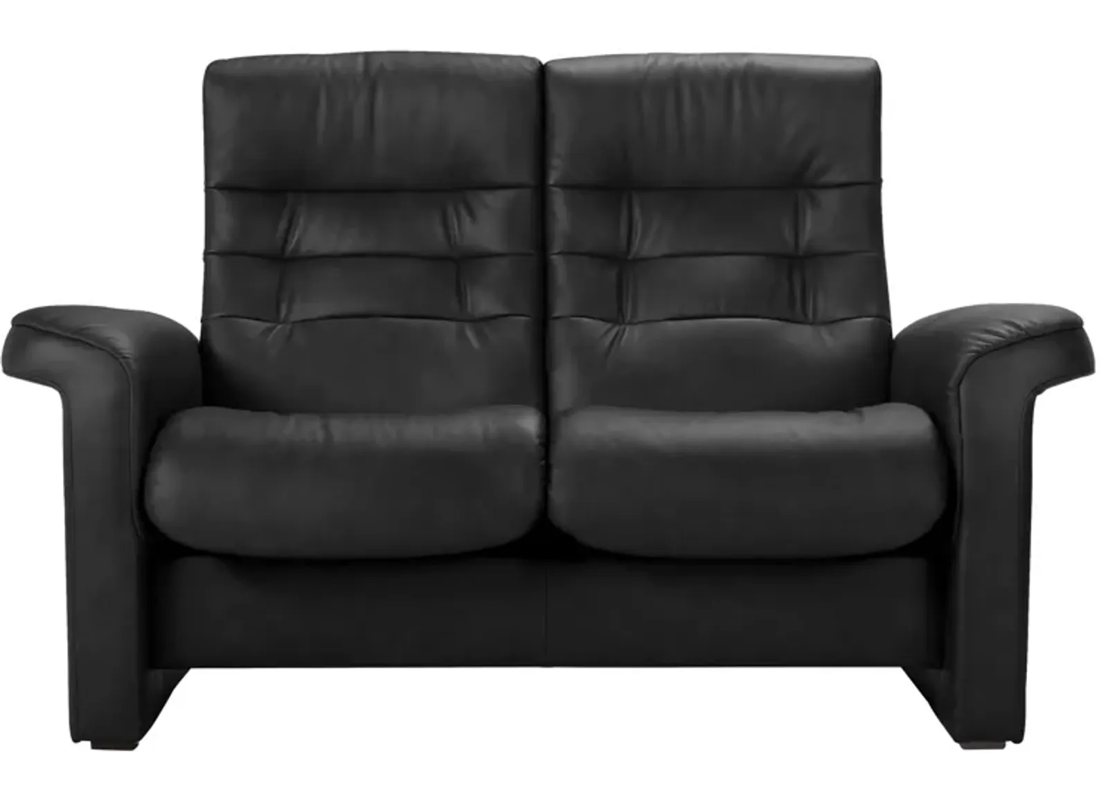 Stressless Sapphire Leather Reclining Loveseat in Paloma Rock by Stressless