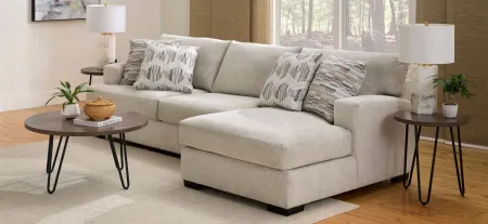 Haley 2-pc. Sectional in Haley Ivory by Style Line