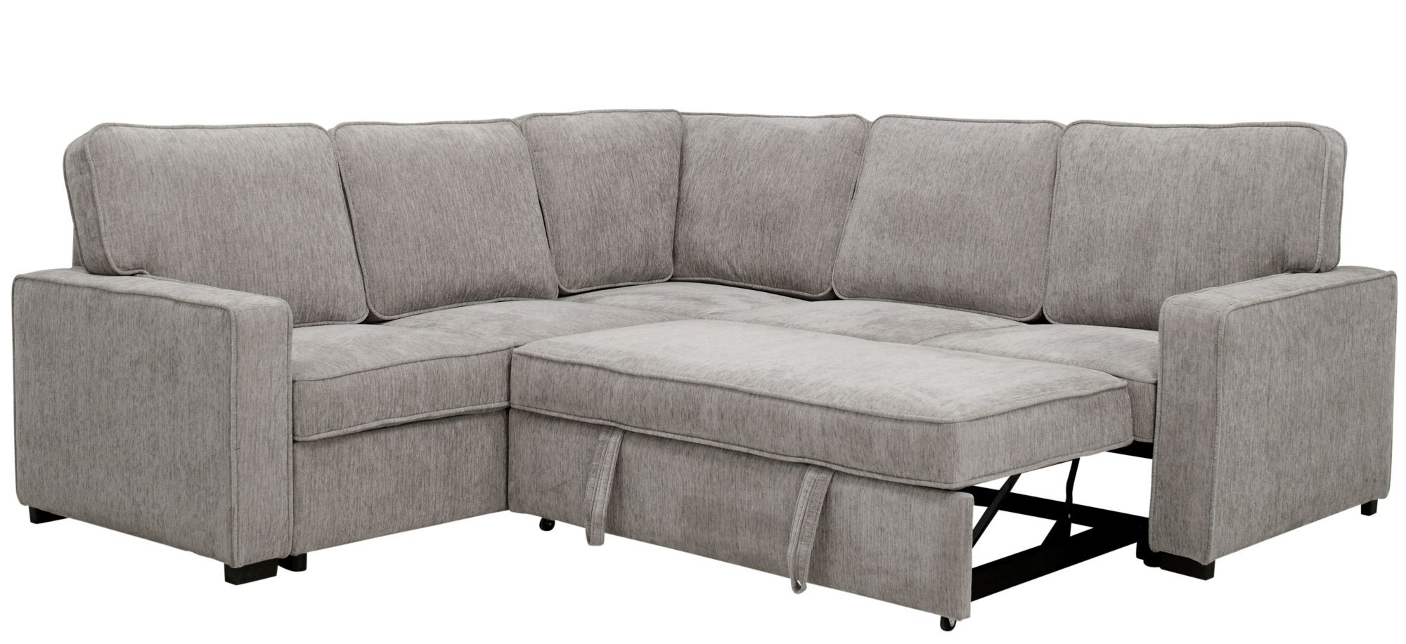 Ryle Chenille 3pc. Sectional w/ PopUp Sleeper