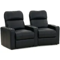 Marquee 2-pc Power Reclining Sectional in Black by Bellanest