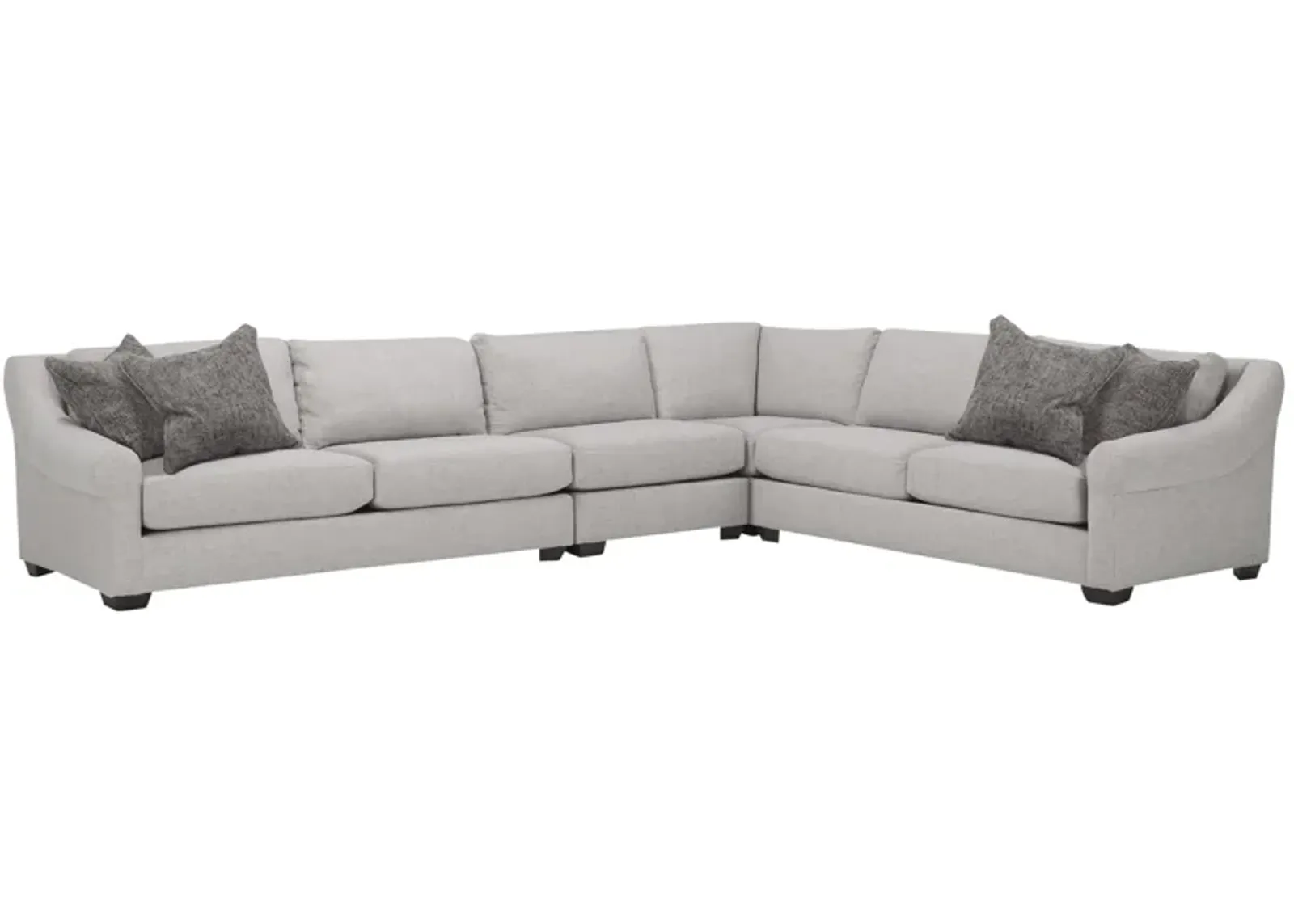 Thatcher 4-pc. Sectional in Gray by Alan White