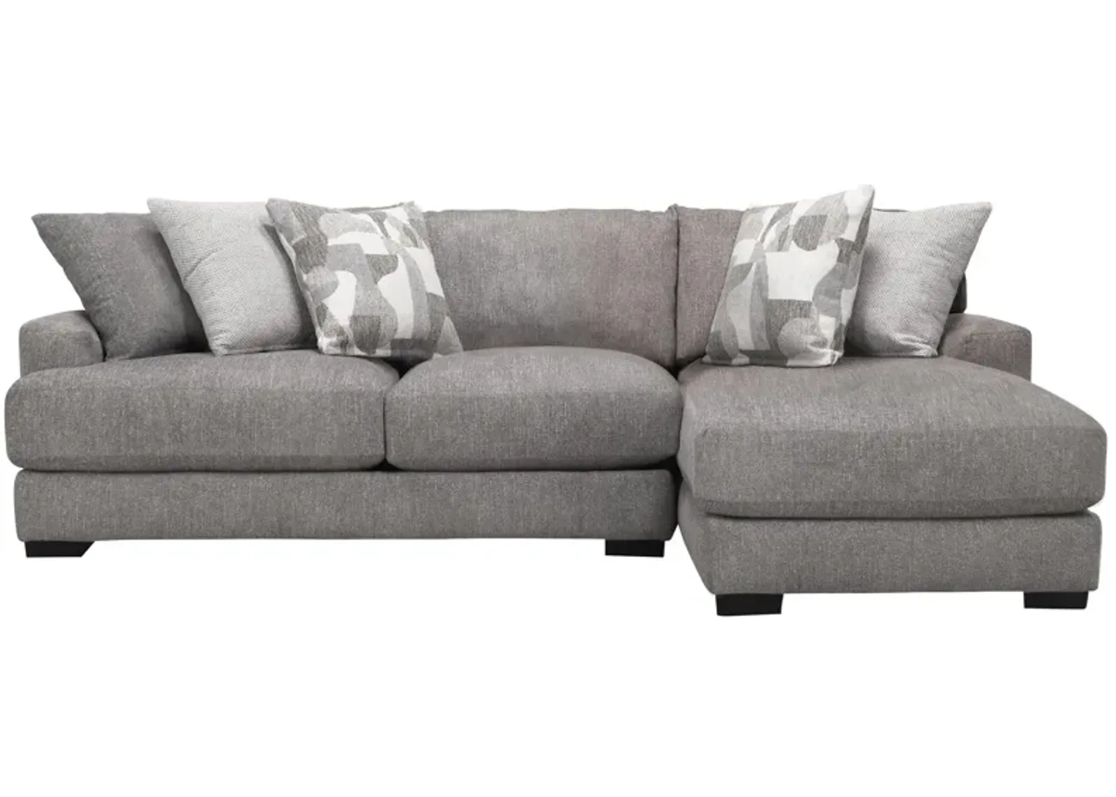 Carter 2-pc. Sectional in Brown, Beige, Gray, Off-White by Bellanest