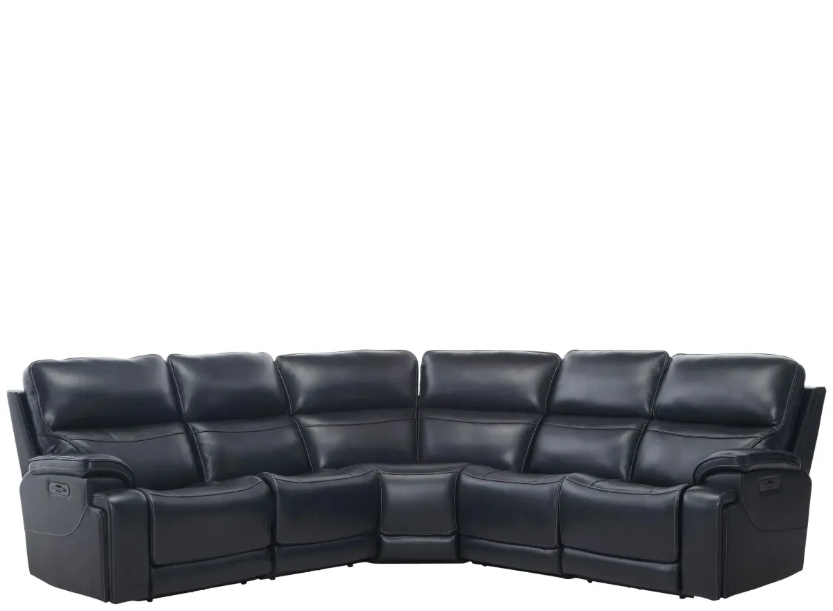 Presley 5-pc. Power Sectional in Maverick Blueberry by Bellanest