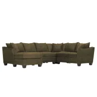 Foresthill 4-pc. Left Hand Chaise Sectional Sofa in Sugar Shack Cafe by H.M. Richards