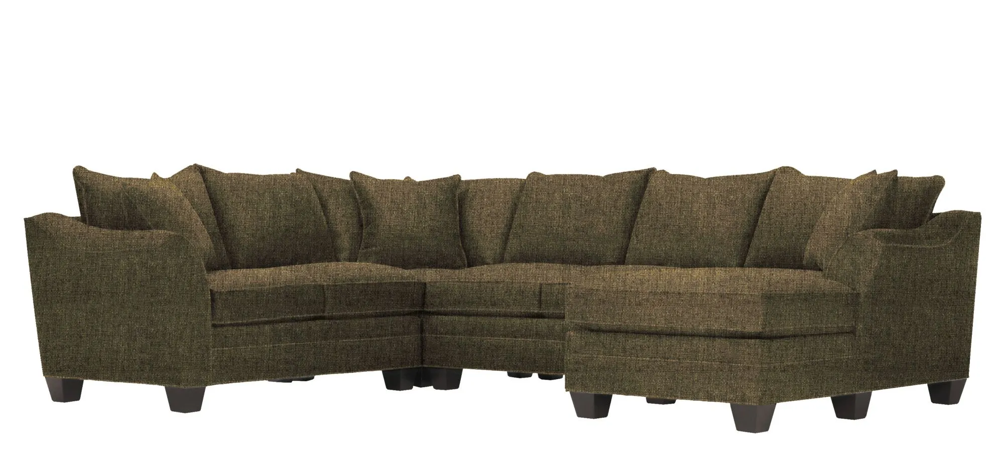 Foresthill 4-pc. Sectional w/ Right Arm Facing Chaise in Sugar Shack Cafe by H.M. Richards