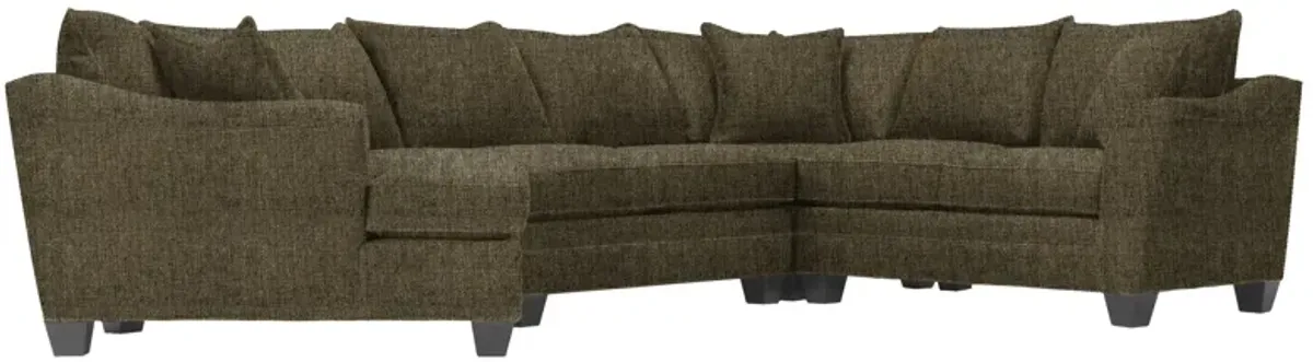 Foresthill 4-pc. Left Hand Cuddler with Loveseat Sectional Sofa in Sugar Shack Cafe by H.M. Richards