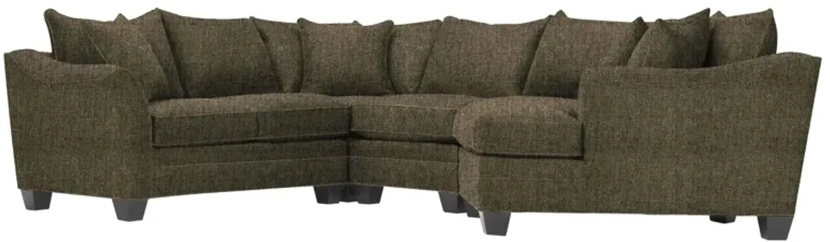 Foresthill 4-pc. Right Hand Cuddler Sectional Sofa in Sugar Shack Cafe by H.M. Richards