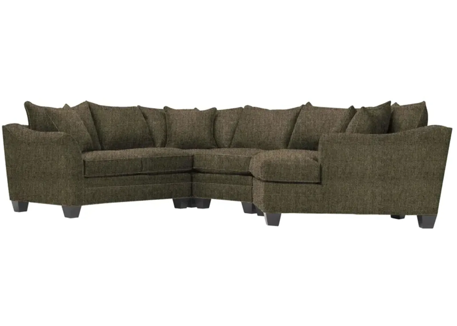 Foresthill 4-pc. Right Hand Cuddler Sectional Sofa in Sugar Shack Cafe by H.M. Richards