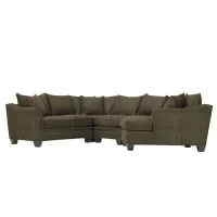 Foresthill 4-pc. Right Hand Cuddler Sectional Sofa in Sugar Shack Cafe by H.M. Richards