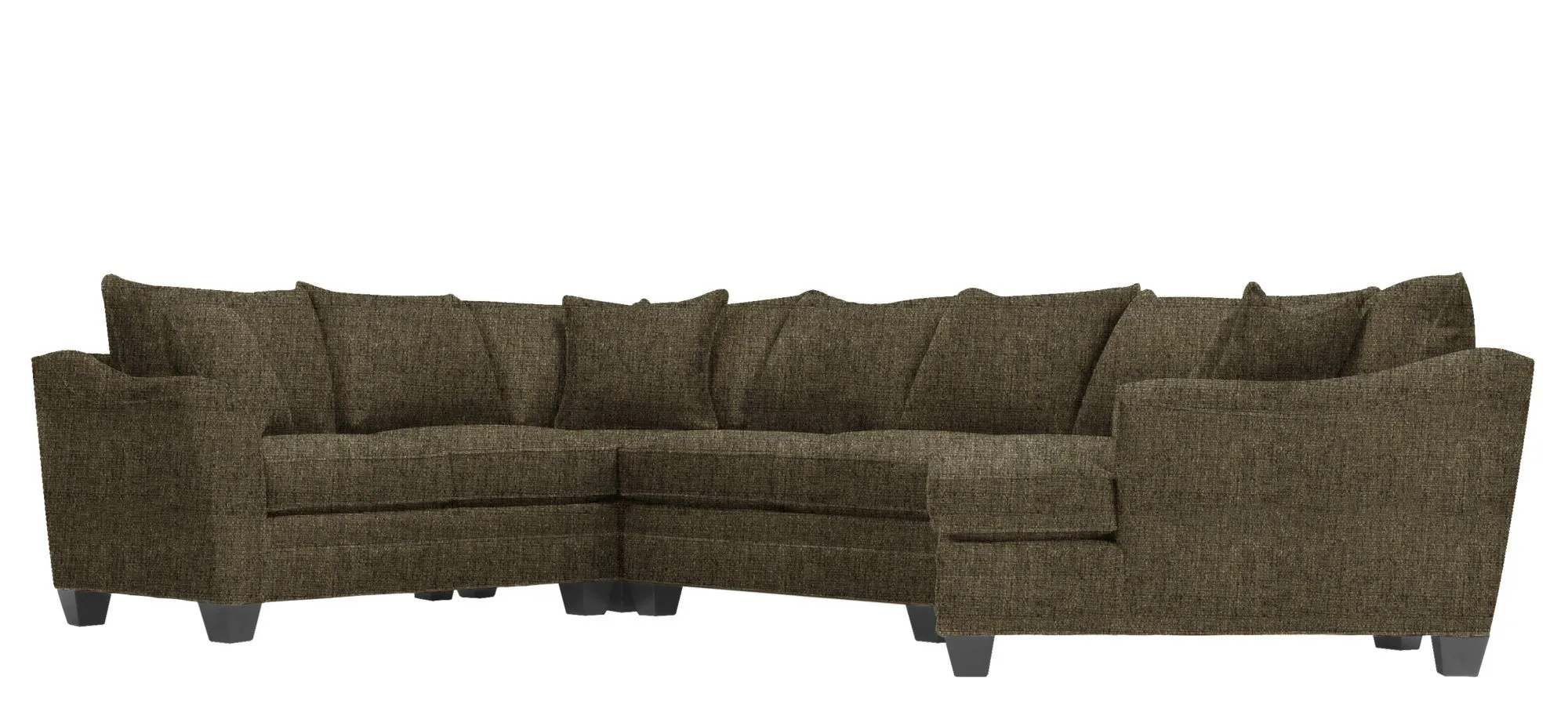 Foresthill 4-pc. Right Hand Cuddler with Loveseat Sectional Sofa in Sugar Shack Cafe by H.M. Richards