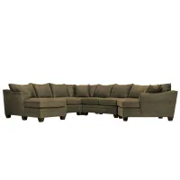Foresthill 5-pc. Left Hand Facing Sectional Sofa in Sugar Shack Cafe by H.M. Richards