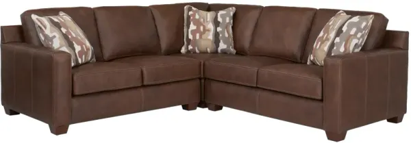 Quinton 3-pc. Leather Sectional