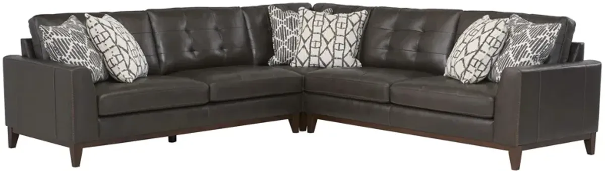 Wheaton Leather 3-pc. Sectional