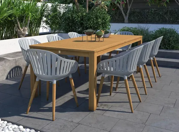 Amazonia Outdoor 9-pc. Rectangular Patio Dining Table Set