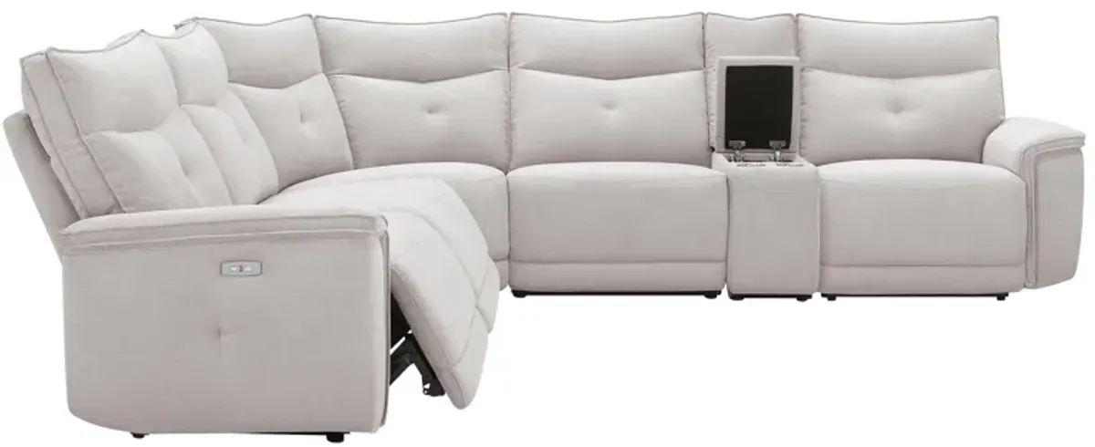 Graceland 6-pc. Sectional Sofa w/Power Headrests