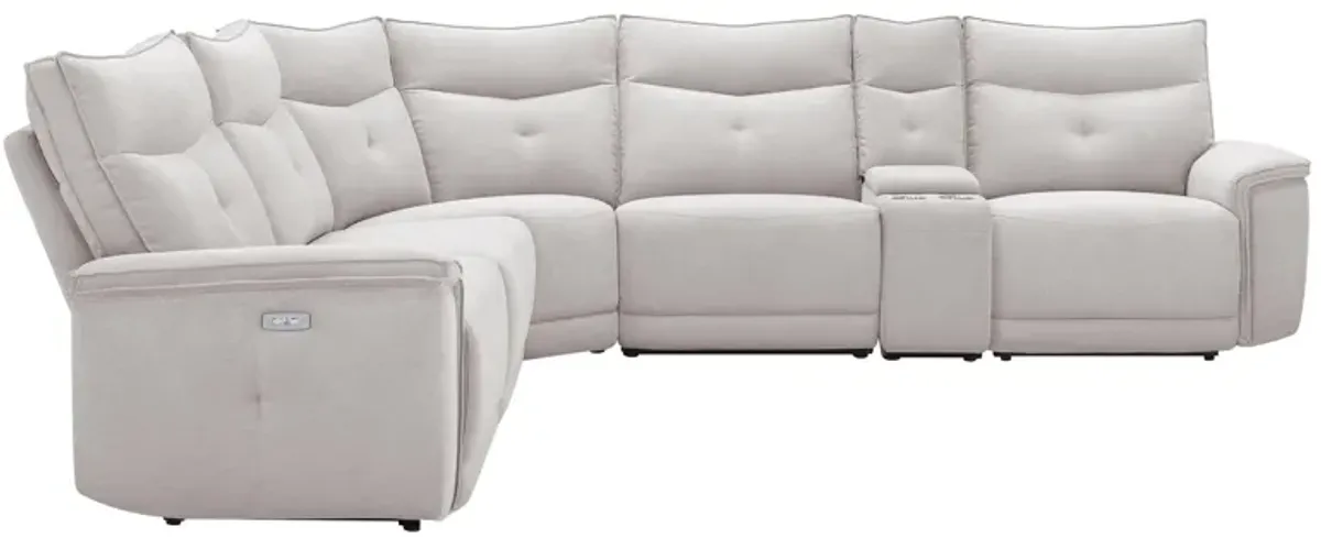 Graceland 6-pc. Sectional Sofa w/Power Headrests