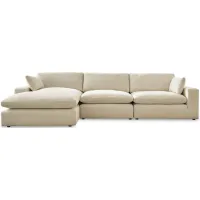 Elyza 3-pc. Sectional with Chaise in Linen by Ashley Furniture