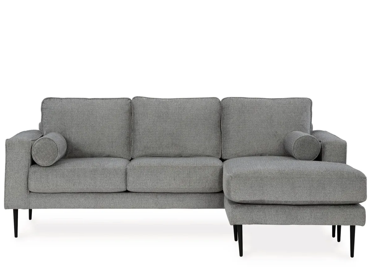 Hazela Sofa Chaise in Charcoal by Ashley Furniture