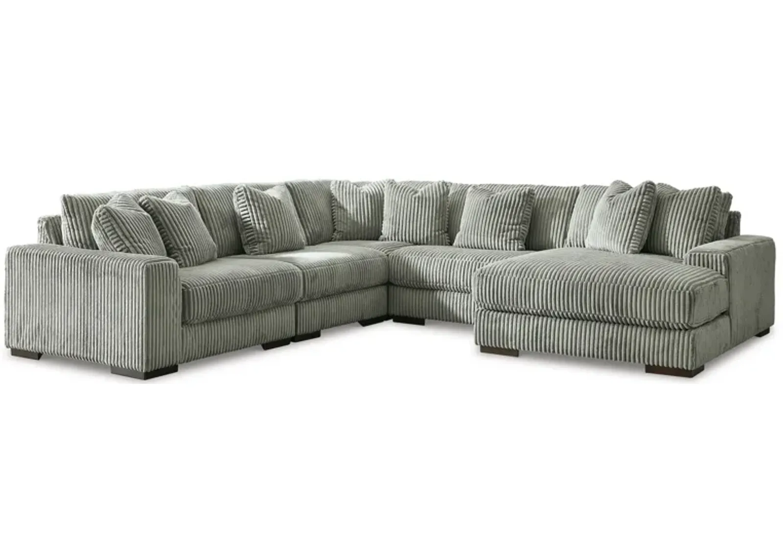 Lindyn 5-pc. Sectional with Chaise in Fog by Ashley Furniture