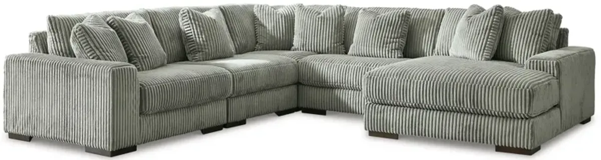 Lindyn 5-pc. Sectional with Chaise in Fog by Ashley Furniture