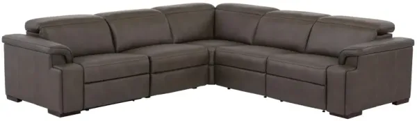 Orion 4-pc. Dual Power Media Sectional w/ Speaker Headrest