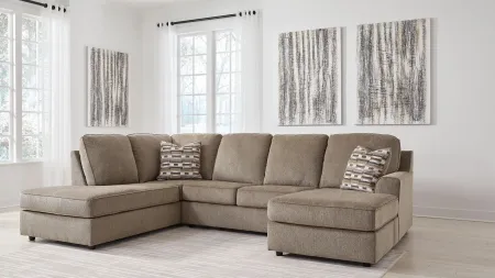 O'Phannon 2-pc. Sectional with Chaise in Briar by Ashley Furniture