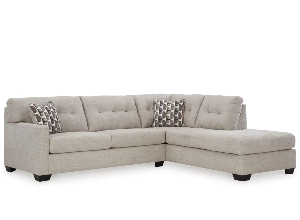 Mahoney 2-pc. Sectional with Chaise in Pebble by Ashley Furniture