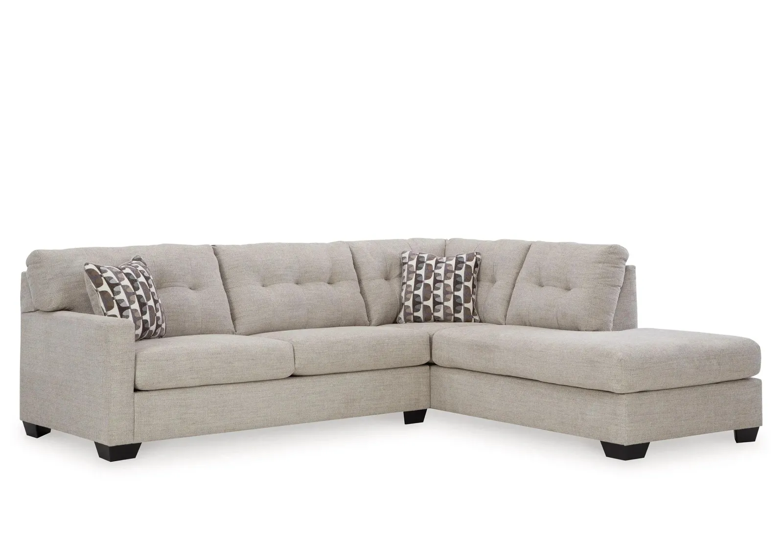 Mahoney 2-pc. Sectional with Chaise in Pebble by Ashley Furniture