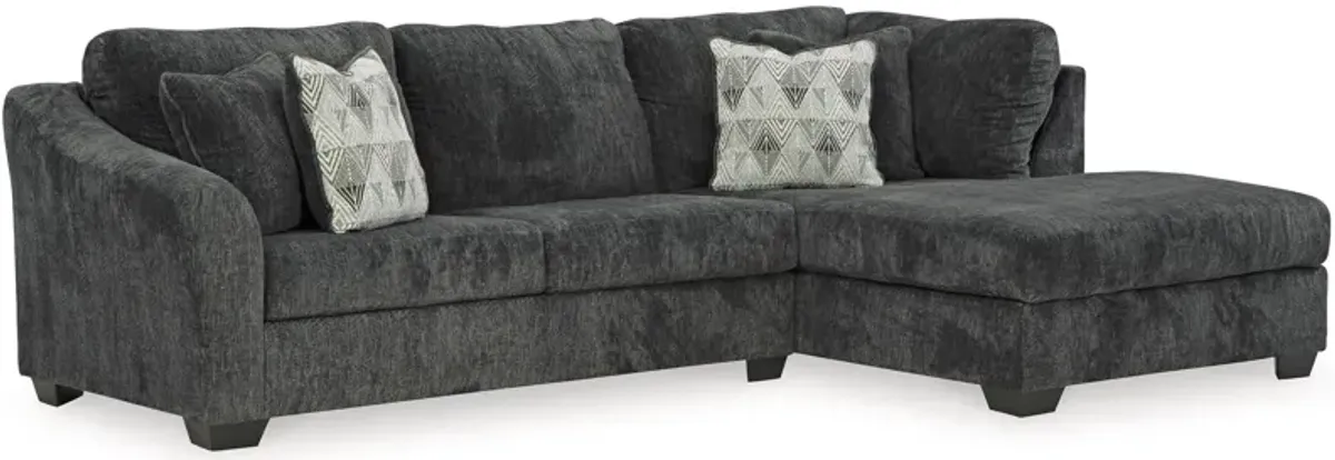 Biddeford 2-pc. Sectional with Chaise in Ebony by Ashley Furniture