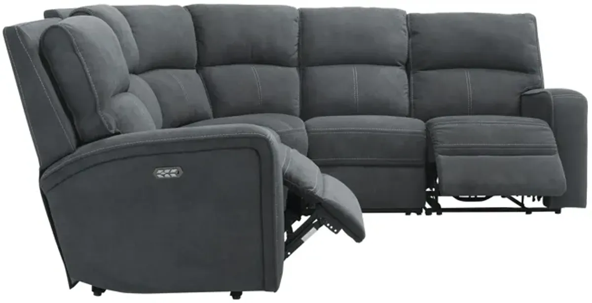 Ian 5-pc. Power Sectional w/ Power Headrest & Lumbar