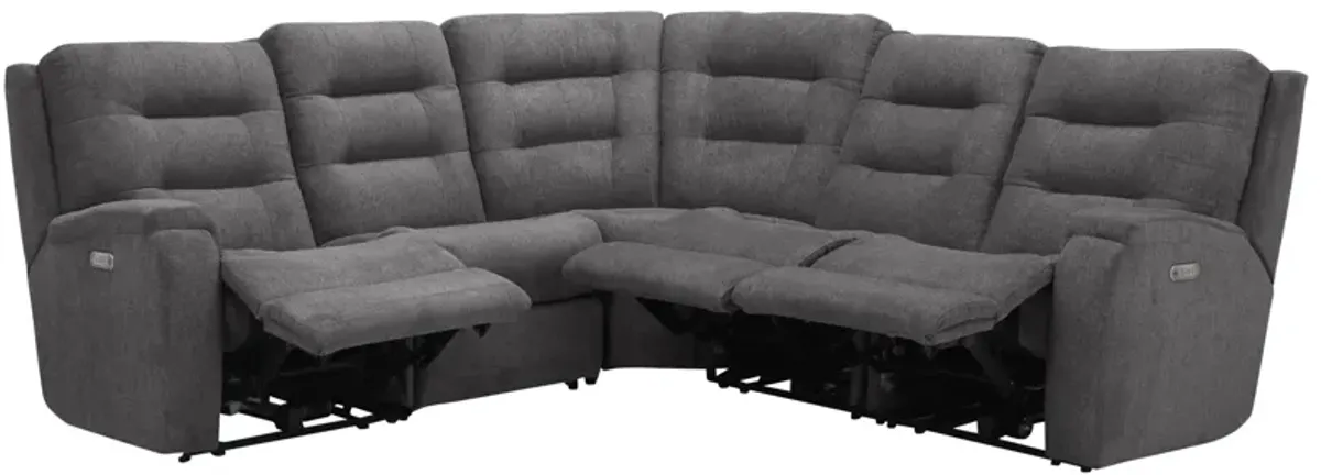 Halenbeck 5-pc. Triple Power Sectional