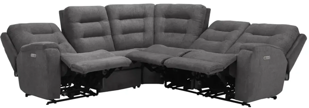 Halenbeck 5-pc. Triple Power Sectional