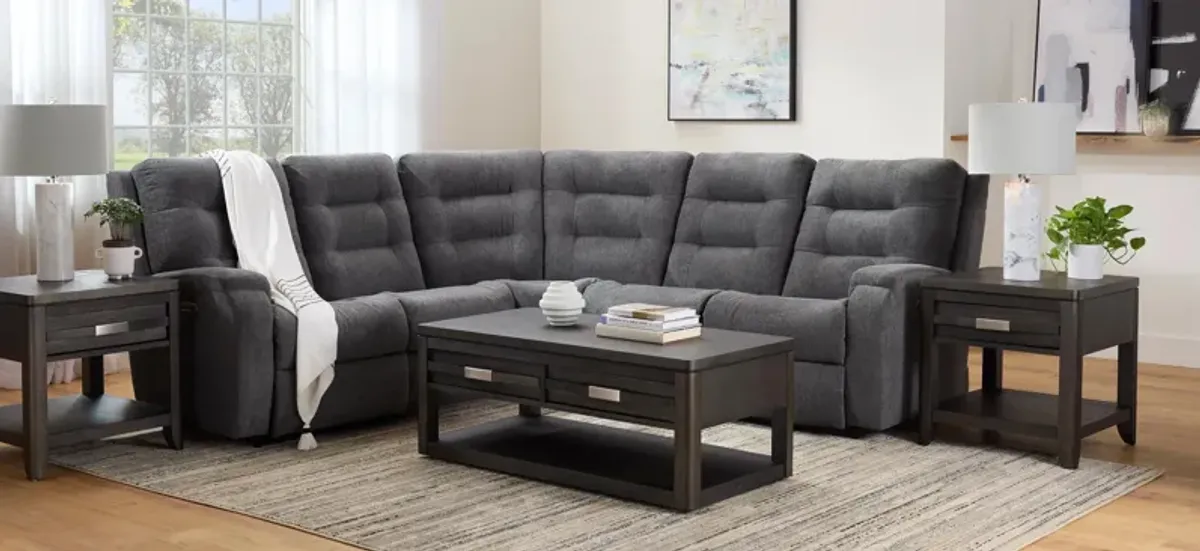 Halenbeck 5-pc. Triple Power Sectional