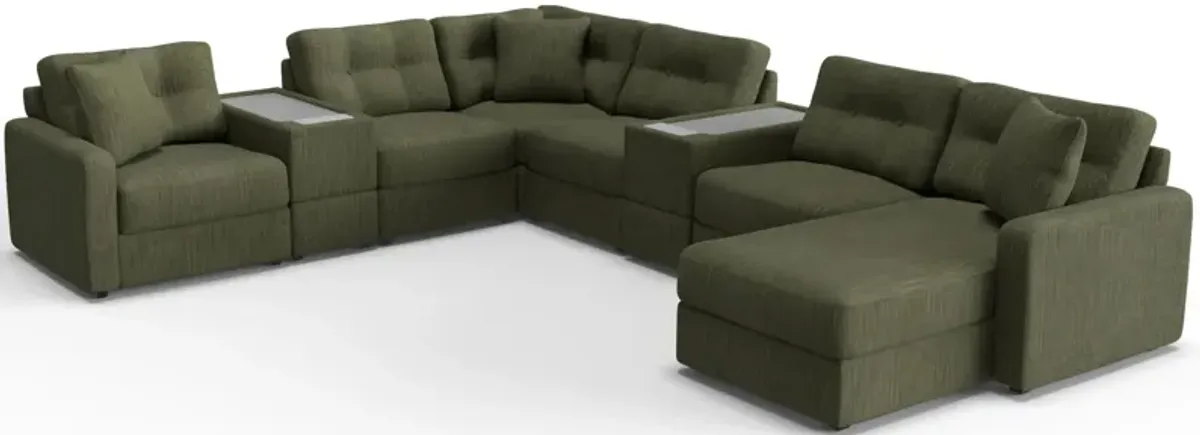 ModularOne 8-pc. Sectional w/Two Power Consoles