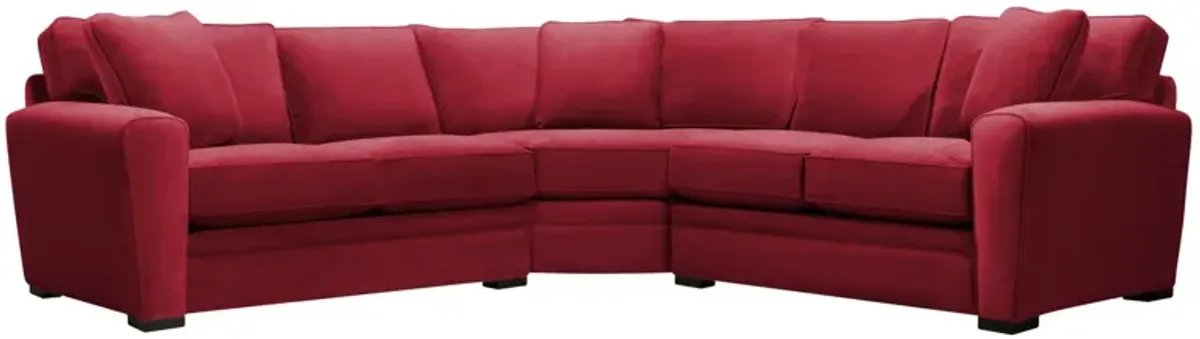 Artemis II 3-pc. Sectional in Gypsy Scarlet by Jonathan Louis