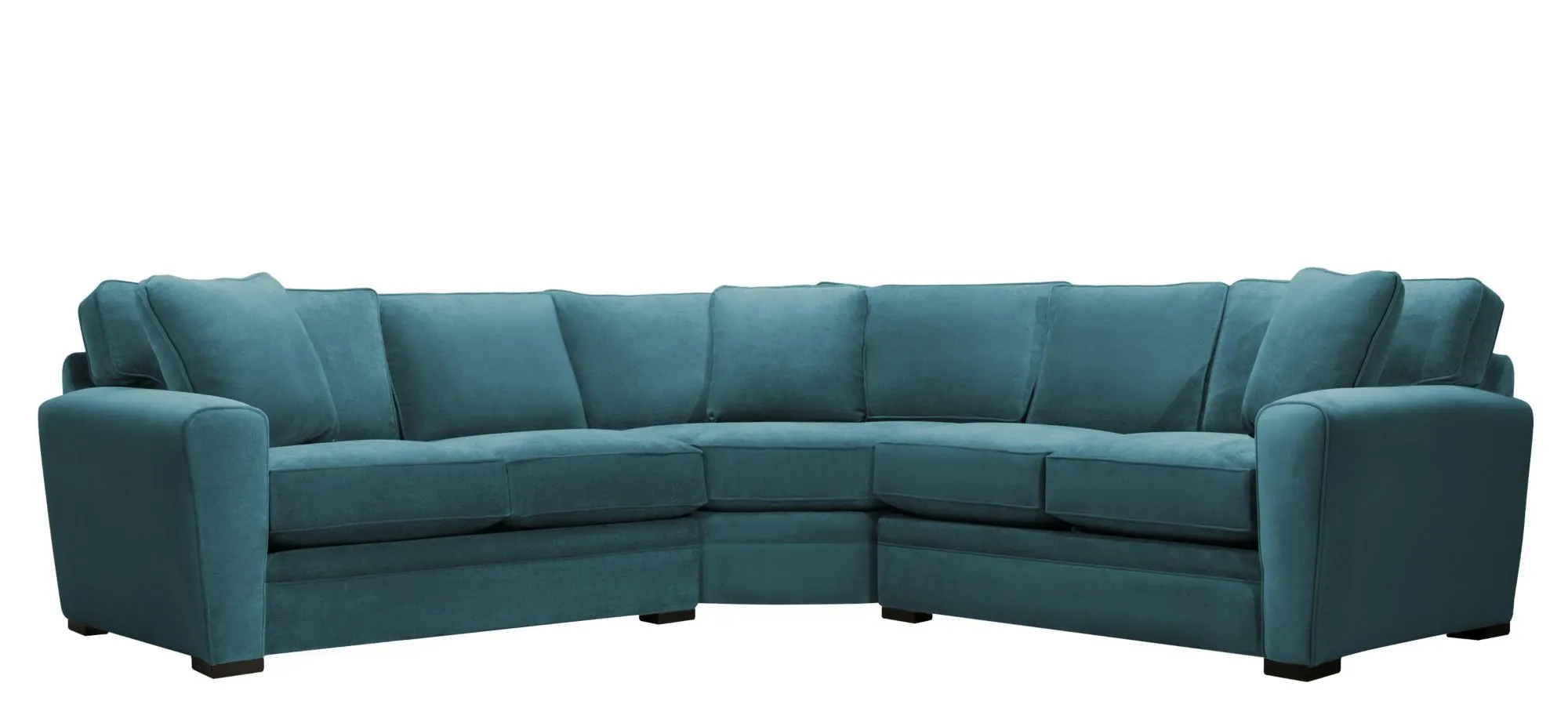 Artemis II 3-pc. Symmetrical Sectional Sofa in Gypsy Teal by Jonathan Louis