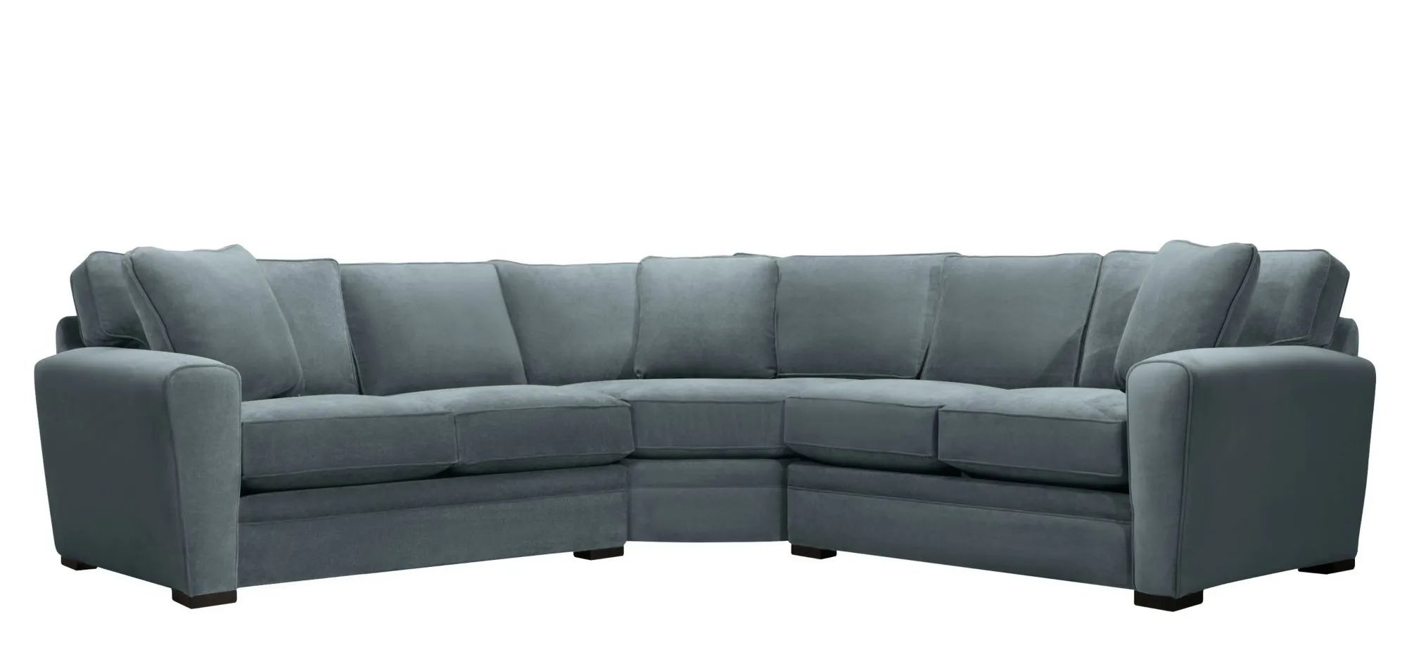 Artemis II 3-pc. Symmetrical Sectional Sofa in Gypsy Blue Goblin by Jonathan Louis
