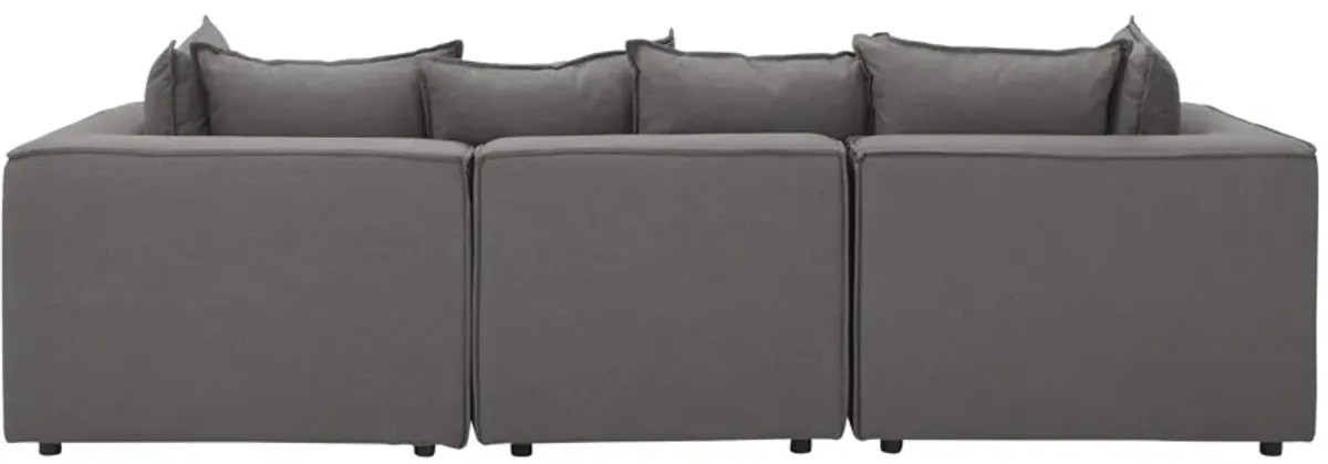 Loris Chenille 3-pc. Pit Sectional