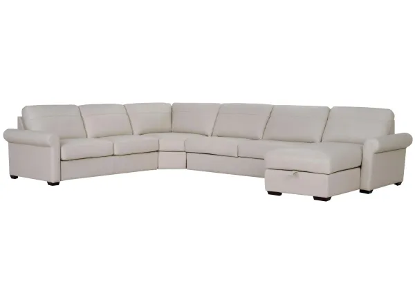 Harley 5-pc. Leather Sectional