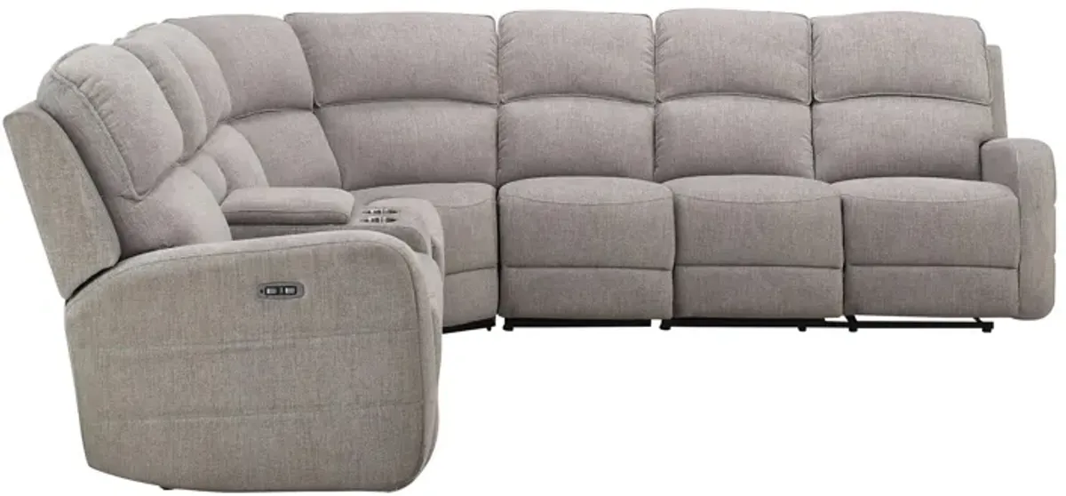 Everitt Chenille 4-pc. Power Sectional