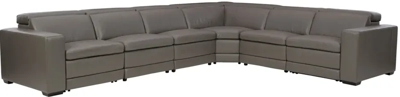 Texline 7-pc. Power Reclining Sectional in Gray by Ashley Furniture