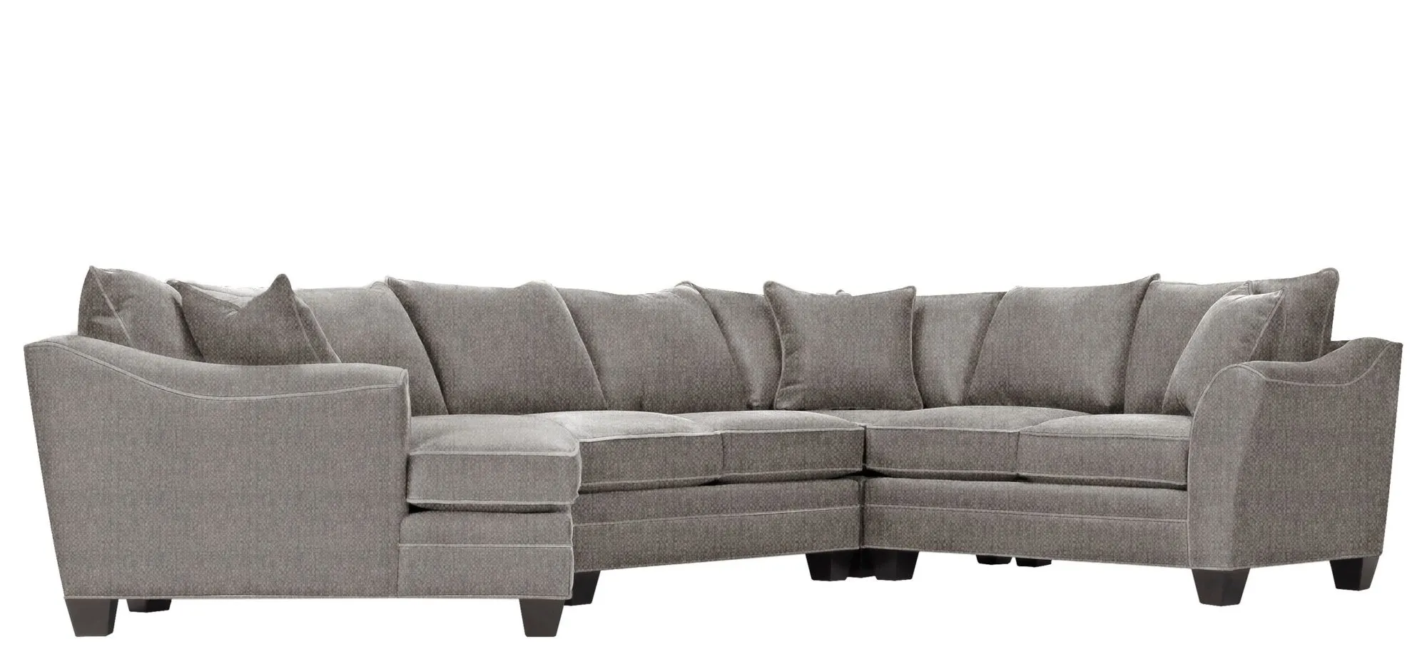 Foresthill 4-pc. Left Hand Cuddler with Loveseat Sectional Sofa in Sugar Shack Stone by H.M. Richards
