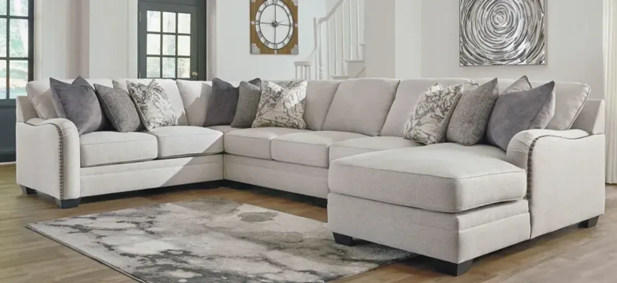 Dellara 5-pc. Sectional with Chaise in Chalk by Ashley Furniture