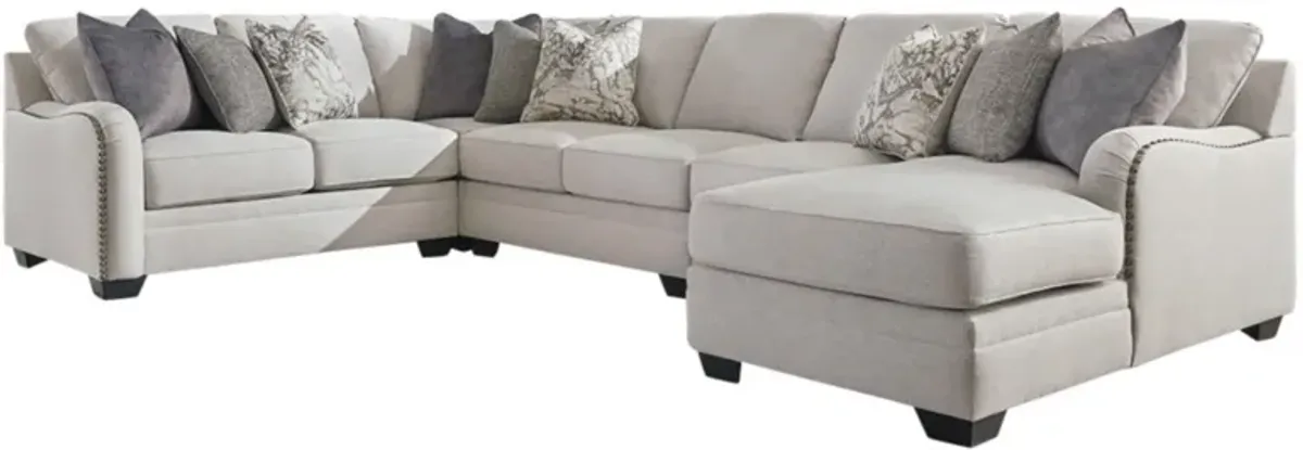 Dellara 5-pc. Sectional with Chaise in Chalk by Ashley Furniture