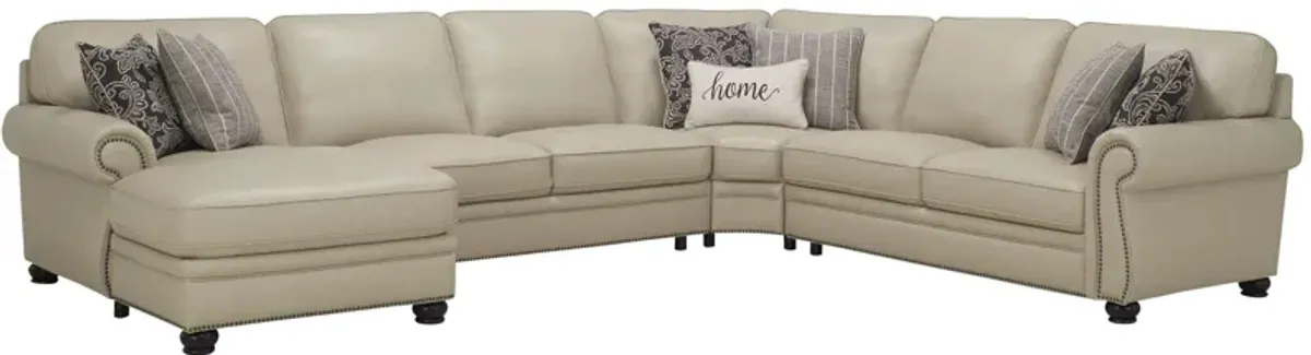 Gilmore 4-pc. Sectional in Off-White by Bellanest