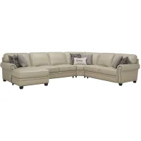 Gilmore 4-pc. Sectional in Off-White by Bellanest