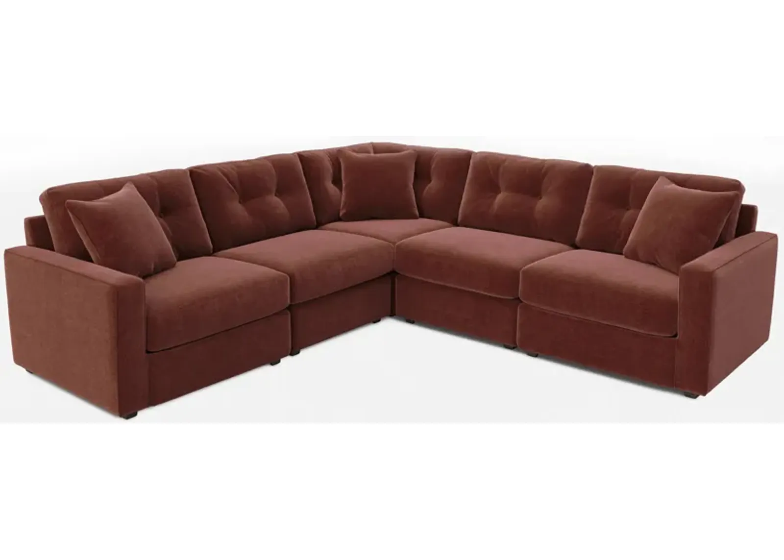 ModularOne 5-pc Sectional in Merlot by H.M. Richards