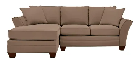 Foresthill 2-pc. Left Hand Chaise Sectional Sofa in Suede So Soft Khaki by H.M. Richards