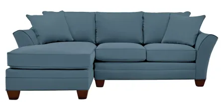 Foresthill 2-pc. Left Hand Chaise Sectional Sofa in Suede So Soft Indigo by H.M. Richards